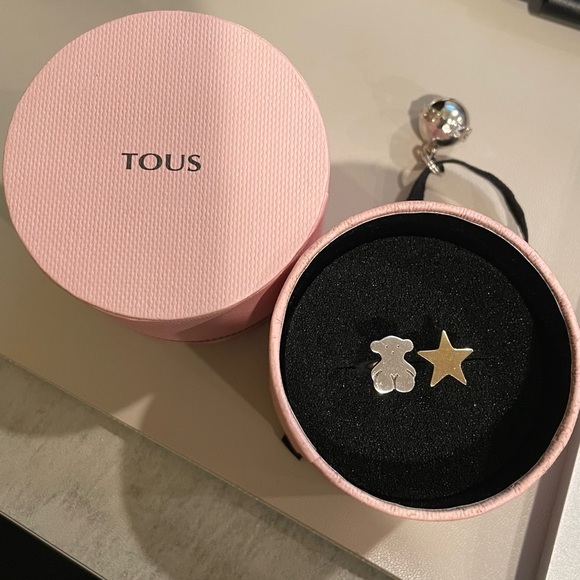 Tous Lord Ring Silver Gold Vermeil Bear and Star - Picture 2 of 9